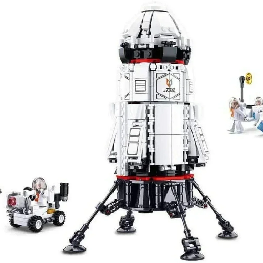 NEW Space Collection Rocket Base Building Kit 733pcs B0738